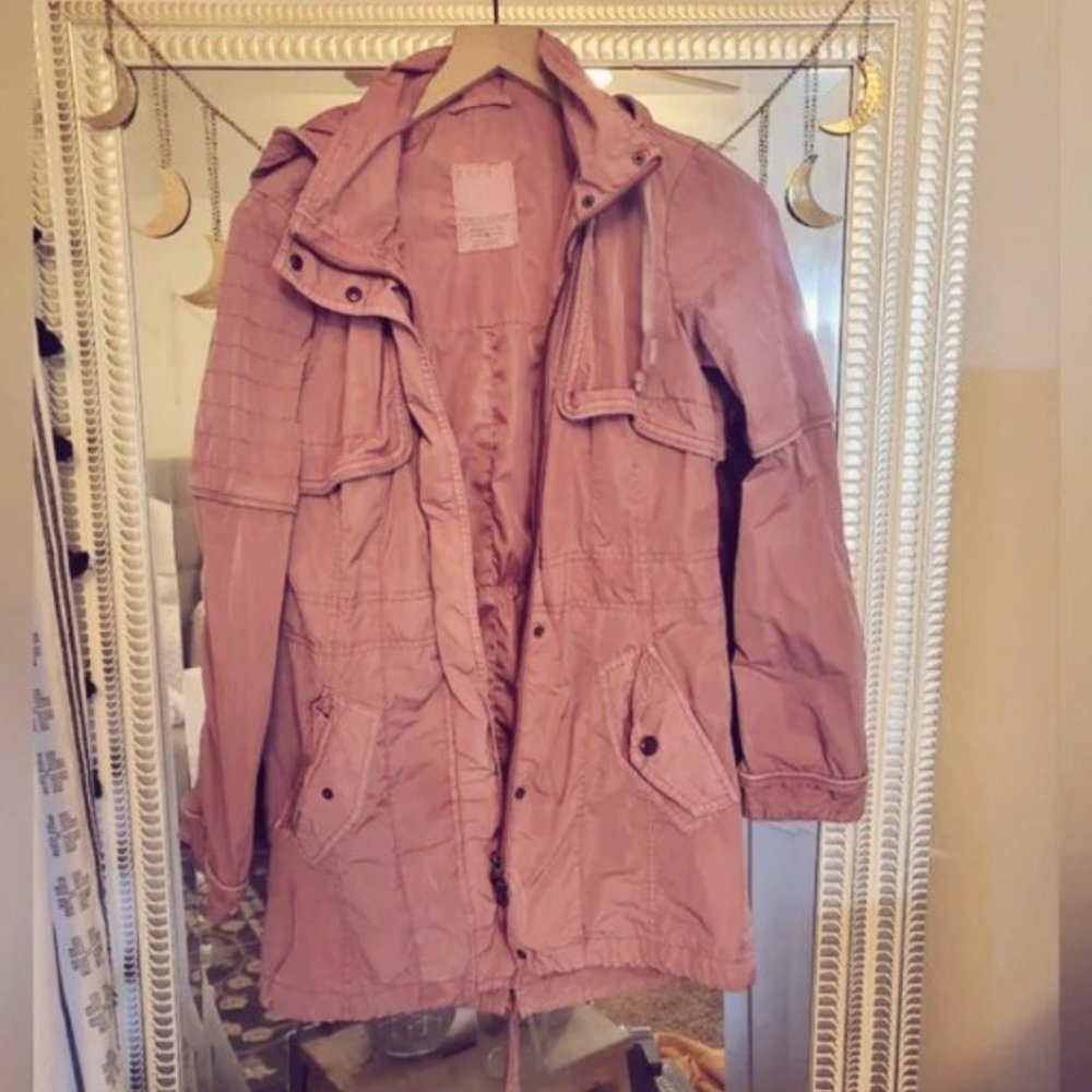 Esprit light coat, pink, size S, EUC